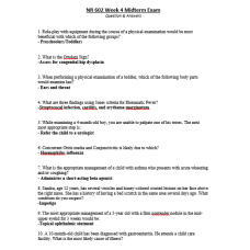 NR 602 Week 4 Midterm Exam